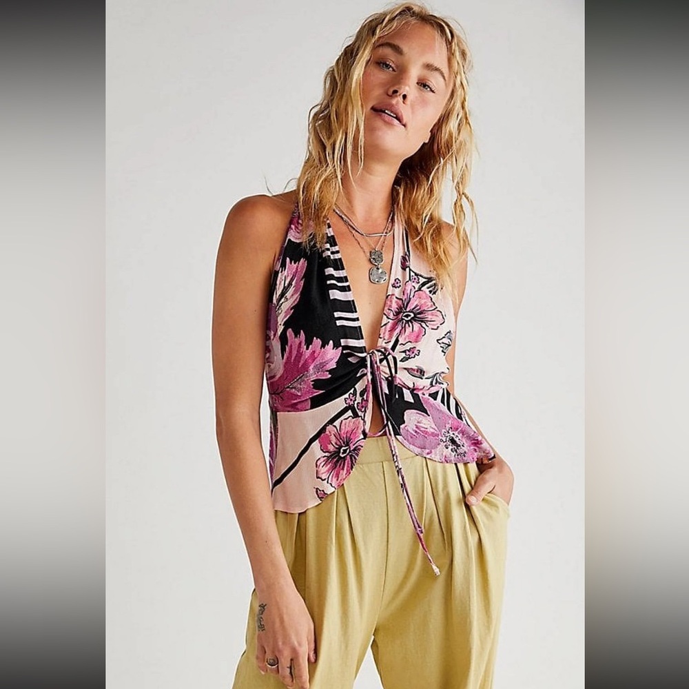 Free People Hot Tropics Tank - Size Small
